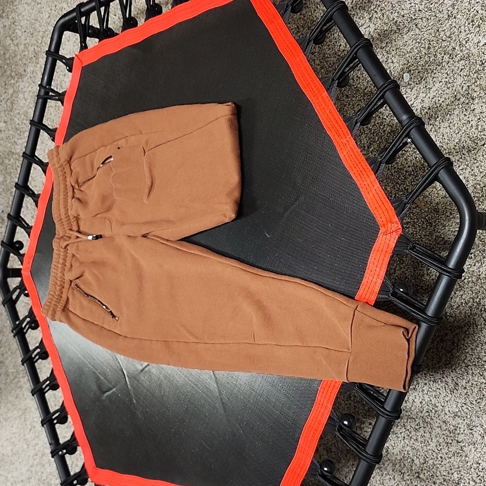Women’s Brown Fleece Jogger Pants